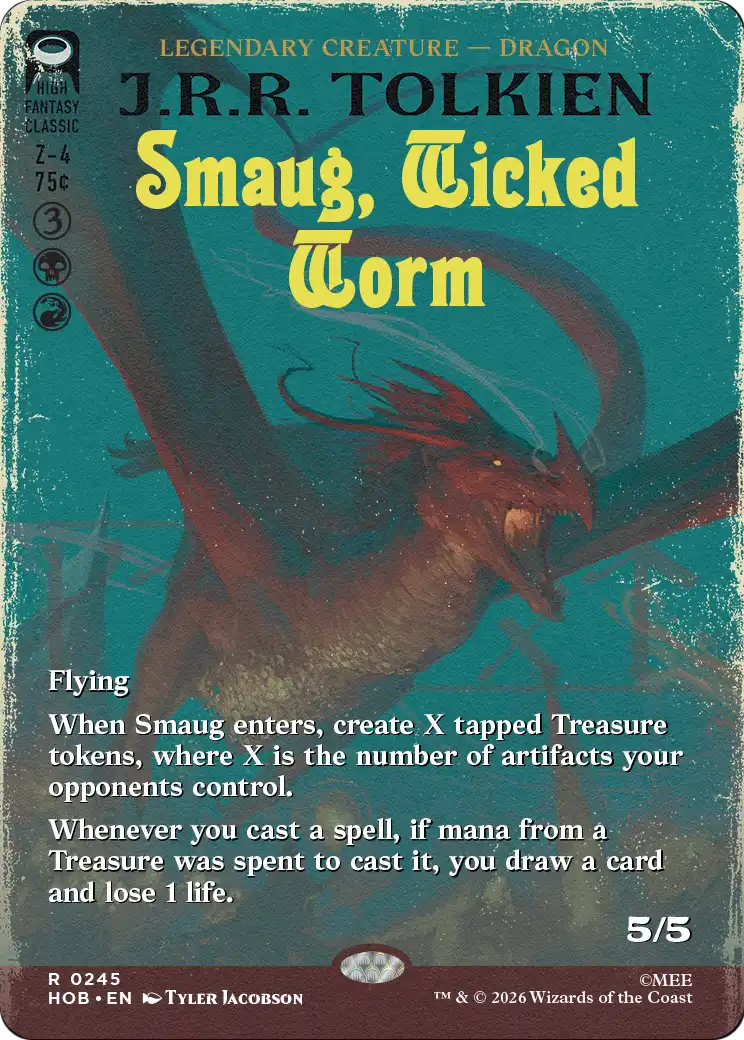 Smaug, Wicked Worm (Borderless) [The Hobbit] | Deep Dive Games St. Marys