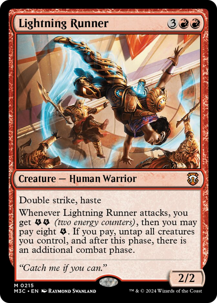 Lightning Runner (Ripple Foil) [Modern Horizons 3 Commander] | Deep Dive Games St. Marys