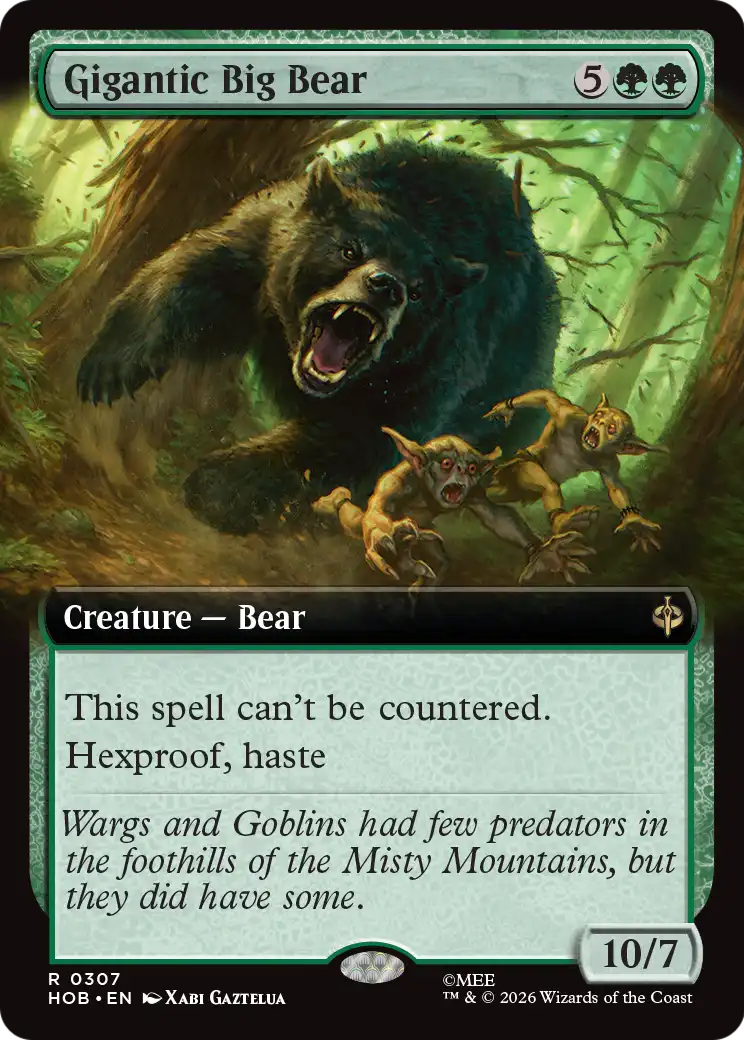 Gigantic Big Bear (Extended Art) [The Hobbit] | Deep Dive Games St. Marys