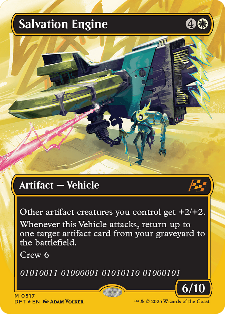 Salvation Engine (Borderless) (First-Place Foil) [Aetherdrift] | Deep Dive Games St. Marys