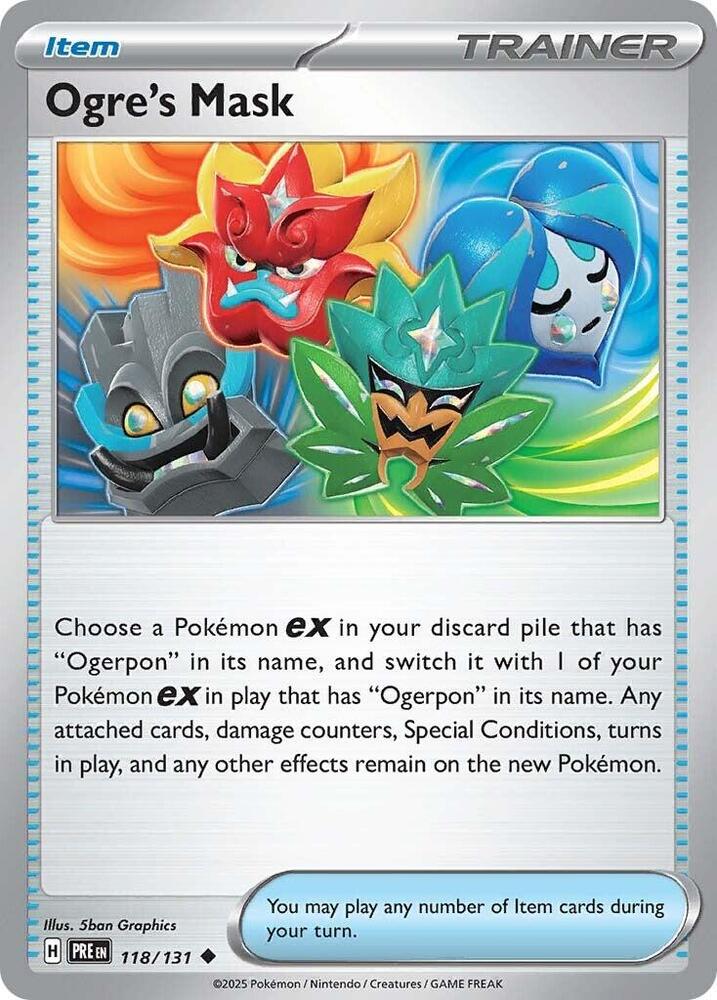 Ogre's Mask (118/131) [Scarlet & Violet: Prismatic Evolutions] | Deep Dive Games St. Marys