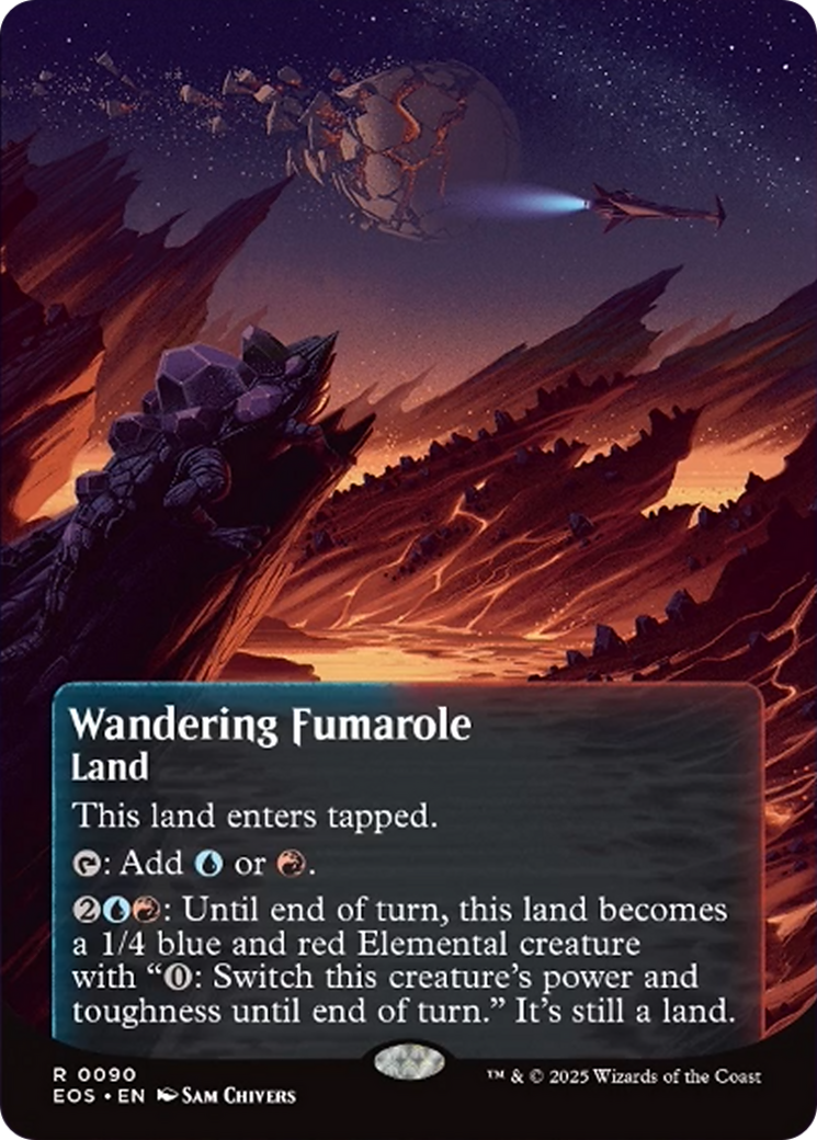 Wandering Fumarole (0090) (Borderless) [Edge of Eternities: Stellar Sights] | Deep Dive Games St. Marys