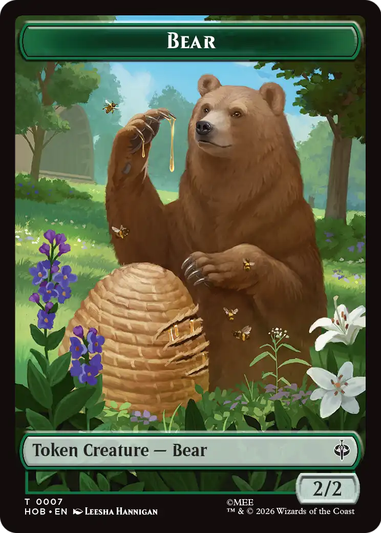 Stone Boulder // Bear Double-Sided Token [The Hobbit Tokens] | Deep Dive Games St. Marys