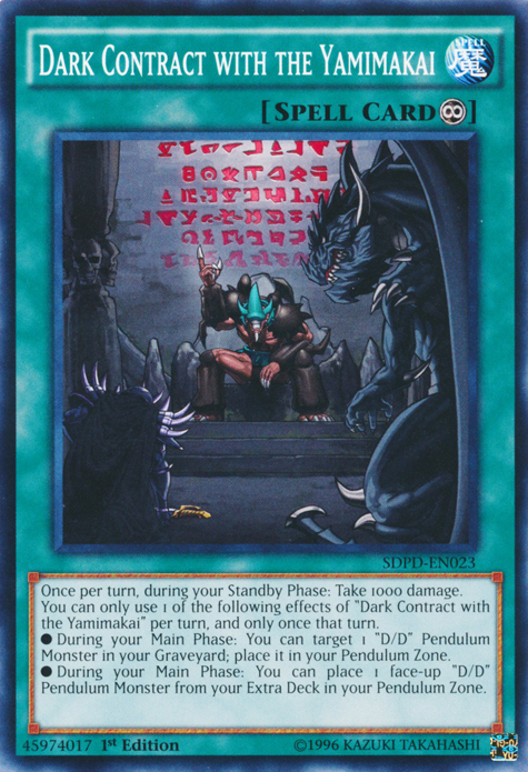 Dark Contract with the Yamimakai [SDPD-EN023] Common | Deep Dive Games St. Marys