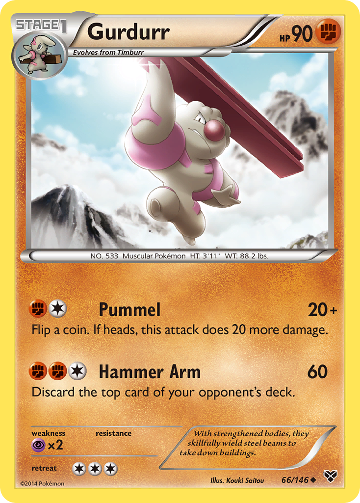 Gurdurr (66/146) [XY: Base Set] | Deep Dive Games St. Marys