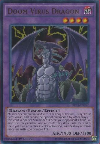 Doom Virus Dragon [DRL3-EN057] Ultra Rare | Deep Dive Games St. Marys