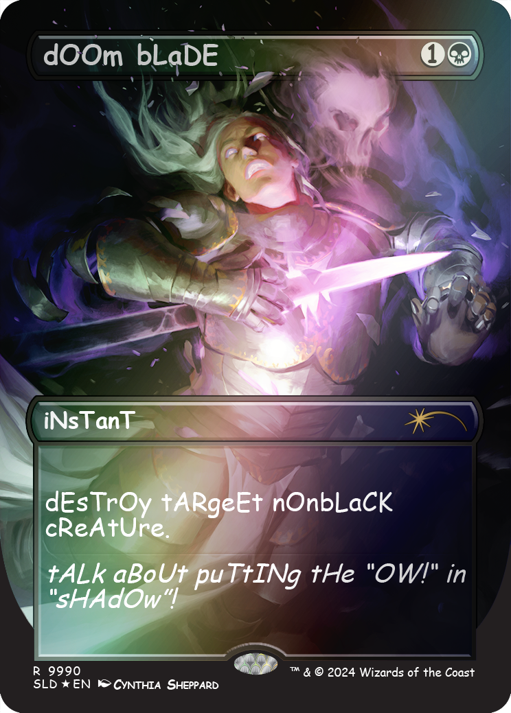 dOOm bLaDE (Rainbow Foil) [Secret Lair Drop Series] | Deep Dive Games St. Marys