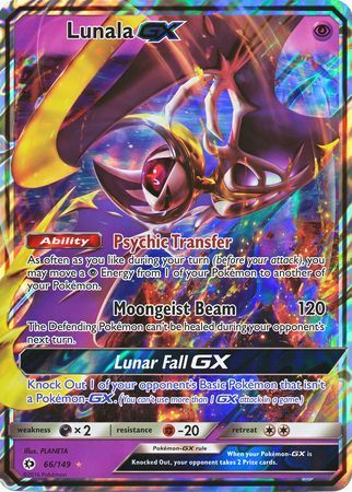 Lunala GX (66/149) (Jumbo Card) [Sun & Moon: Base Set] | Deep Dive Games St. Marys