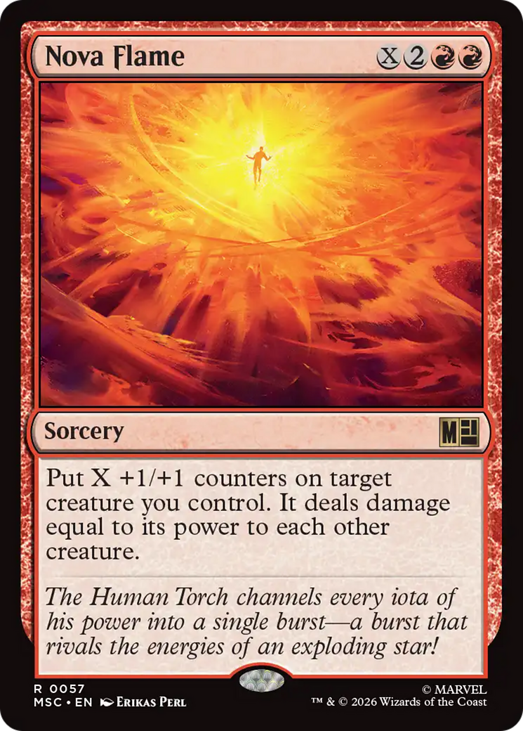 Nova Flame (Surge Foil) [Marvel Super Heroes Commander] | Deep Dive Games St. Marys