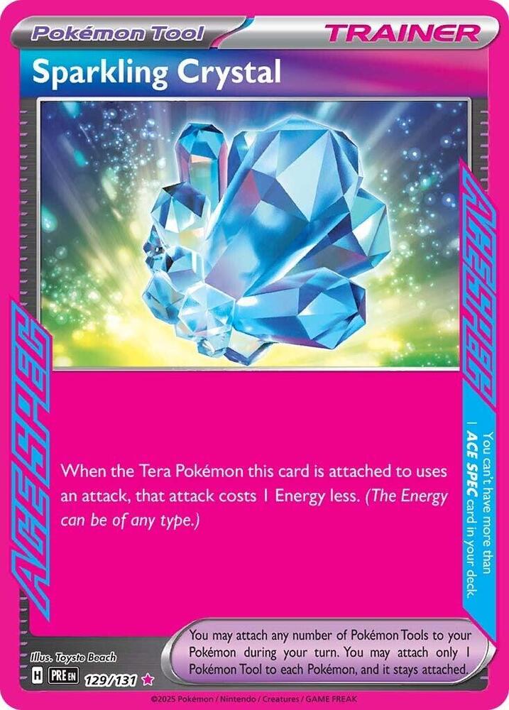 Sparkling Crystal (129/131) [Scarlet & Violet: Prismatic Evolutions] | Deep Dive Games St. Marys