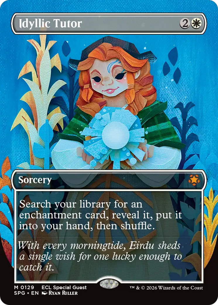 Idyllic Tutor (Borderless) [Lorwyn Eclipsed Special Guests] | Deep Dive Games St. Marys