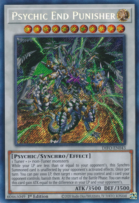Psychic End Punisher [DIFO-EN043] Secret Rare | Deep Dive Games St. Marys