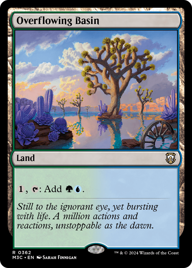 Overflowing Basin (Ripple Foil) [Modern Horizons 3 Commander] | Deep Dive Games St. Marys