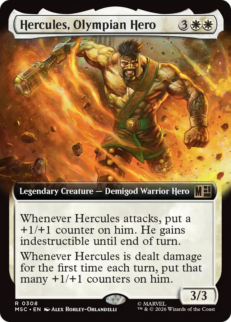 Hercules, Olympian Hero (Extended Art) [Marvel Super Heroes Commander] | Deep Dive Games St. Marys