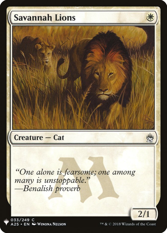 Savannah Lions [Mystery Booster] | Deep Dive Games St. Marys