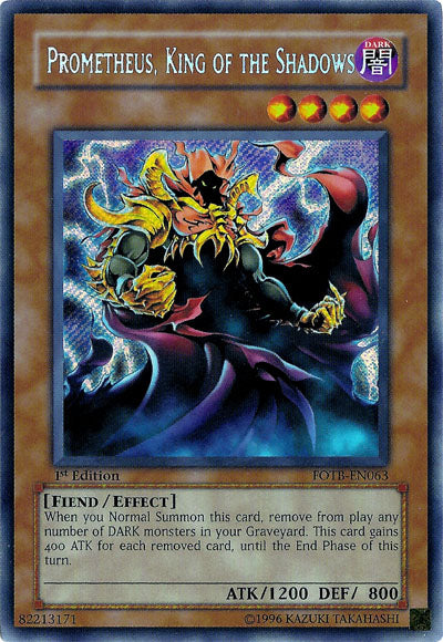 Prometheus, King of the Shadows [FOTB-EN063] Secret Rare | Deep Dive Games St. Marys