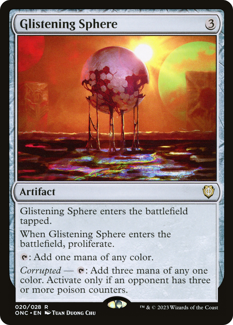 Glistening Sphere [Phyrexia: All Will Be One Commander] | Deep Dive Games St. Marys