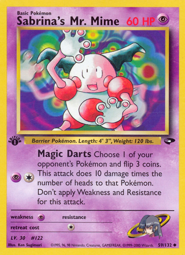 Sabrina's Mr. Mime (59/132) [Gym Challenge 1st Edition] | Deep Dive Games St. Marys