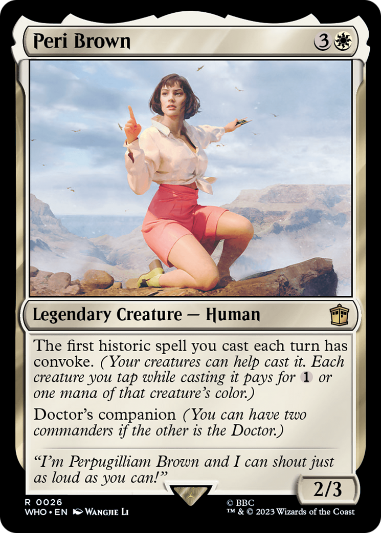 Peri Brown [Doctor Who] | Deep Dive Games St. Marys