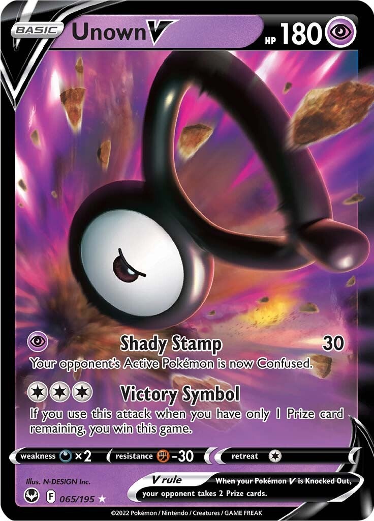 Unown V (065/195) [Sword & Shield: Silver Tempest] | Deep Dive Games St. Marys