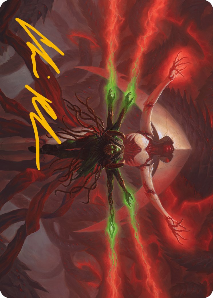 All Will Be One Art Card (Gold-Stamped Signature) [Phyrexia: All Will Be One Art Series] | Deep Dive Games St. Marys