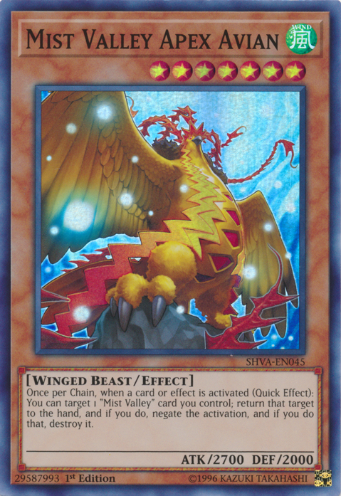 Mist Valley Apex Avian [SHVA-EN045] Super Rare | Deep Dive Games St. Marys