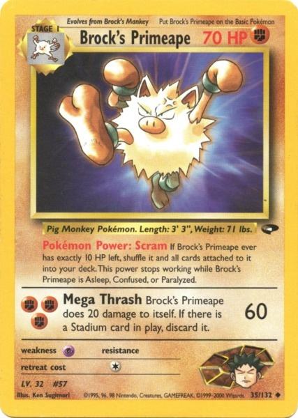 Brock's Primeape (35/132) [Gym Challenge Unlimited] | Deep Dive Games St. Marys