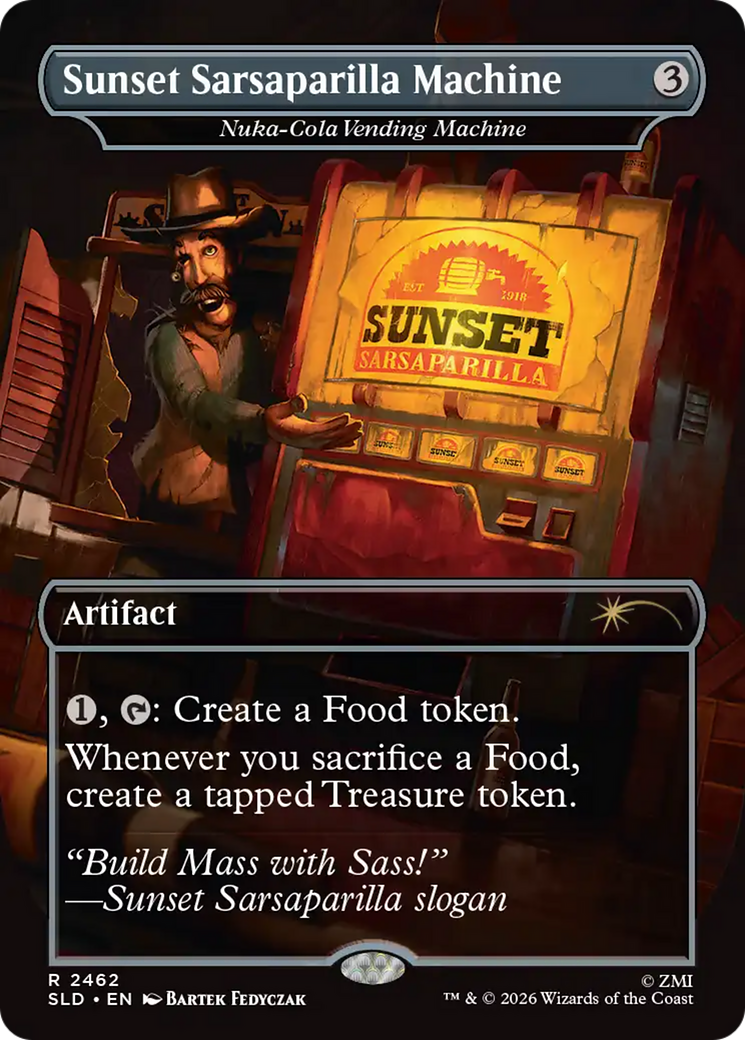 Sunset Sarsaparilla Machine - Nuka-Cola Vending Machine [Secret Lair Drop Series] | Deep Dive Games St. Marys
