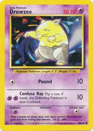 Drowzee (49/102) [Base Set Unlimited] | Deep Dive Games St. Marys