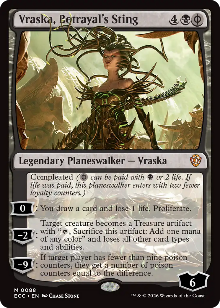 Vraska, Betrayal's Sting [Lorwyn Eclipsed Commander] | Deep Dive Games St. Marys
