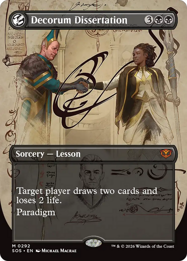 Decorum Dissertation (Borderless) [Secrets of Strixhaven] | Deep Dive Games St. Marys