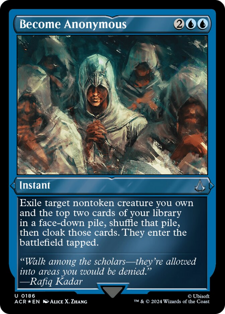 Become Anonymous (Foil Etched) [Assassin's Creed] | Deep Dive Games St. Marys