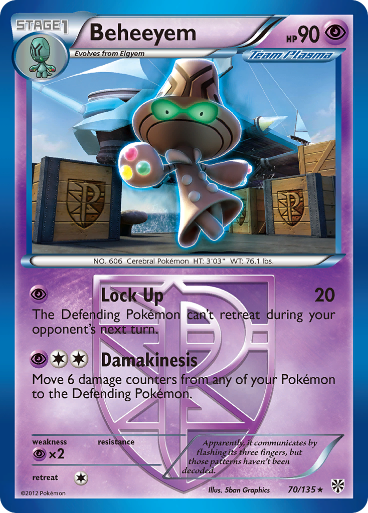 Beheeyem (70/135) [Black & White: Plasma Storm] | Deep Dive Games St. Marys
