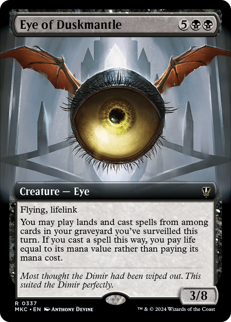 Eye of Duskmantle (Extended Art) [Murders at Karlov Manor Commander] | Deep Dive Games St. Marys