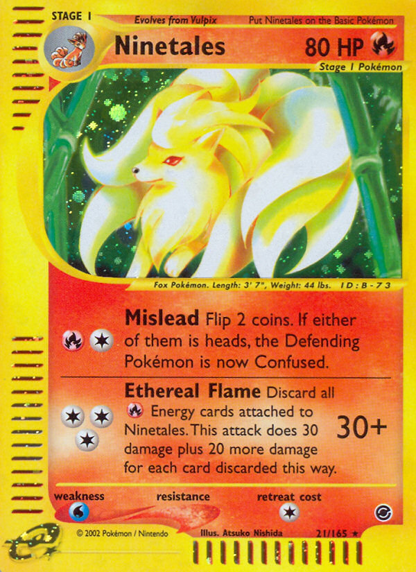 Ninetales (21/165) [Expedition: Base Set] | Deep Dive Games St. Marys