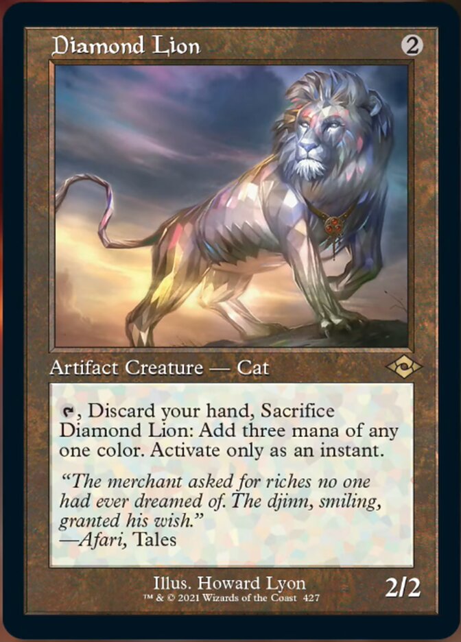 Diamond Lion (Retro Foil Etched) [Modern Horizons 2] | Deep Dive Games St. Marys