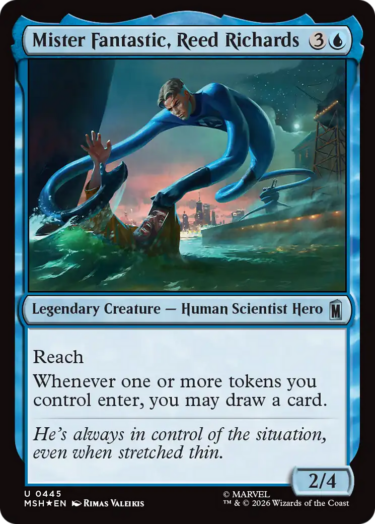 Mister Fantastic, Reed Richards (Surge Foil) [Marvel Super Heroes] | Deep Dive Games St. Marys