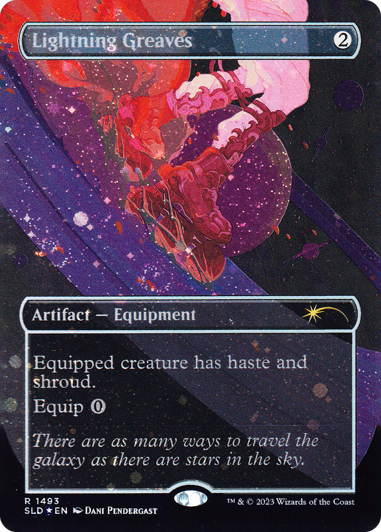 Lightning Greaves (1493) (Galaxy Foil) [Secret Lair Drop Series] | Deep Dive Games St. Marys
