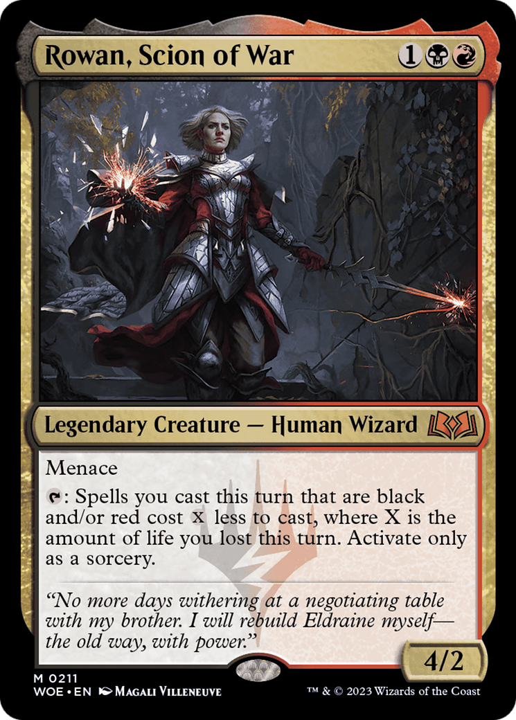 Rowan, Scion of War [Wilds of Eldraine] | Deep Dive Games St. Marys