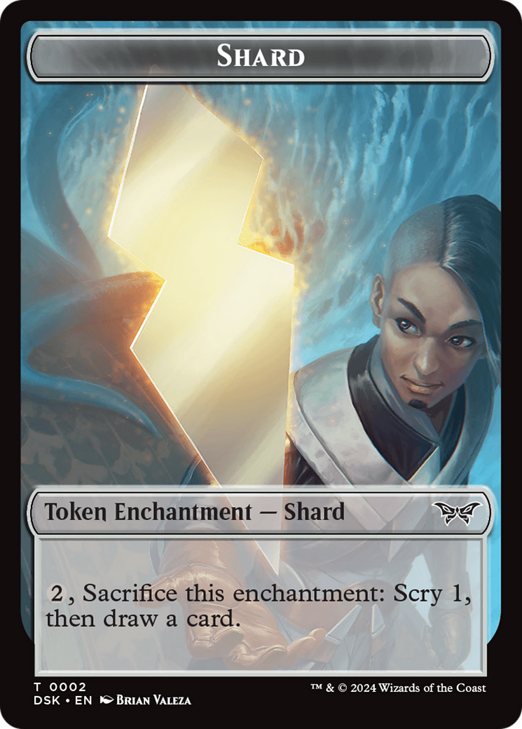 Shard // Manifest Double-Sided Token [Duskmourn: House of Horror Tokens] | Deep Dive Games St. Marys