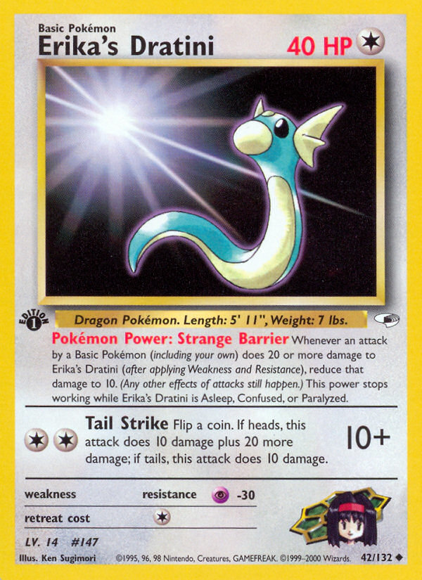 Erika's Dratini (42/132) [Gym Heroes 1st Edition] | Deep Dive Games St. Marys