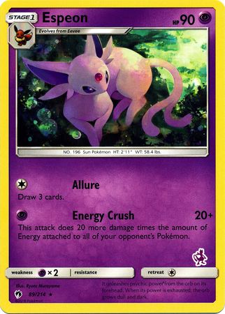 Espeon (89/214) (Mewtwo Deck) [Battle Academy 2020] | Deep Dive Games St. Marys