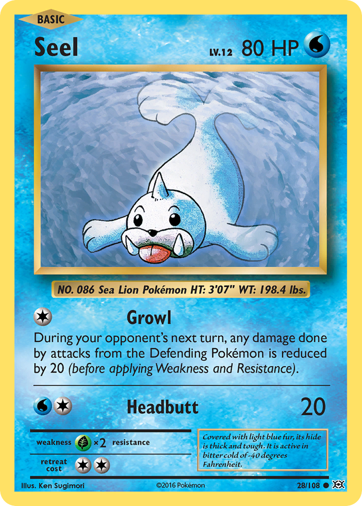 Seel (28/108) [XY: Evolutions] | Deep Dive Games St. Marys