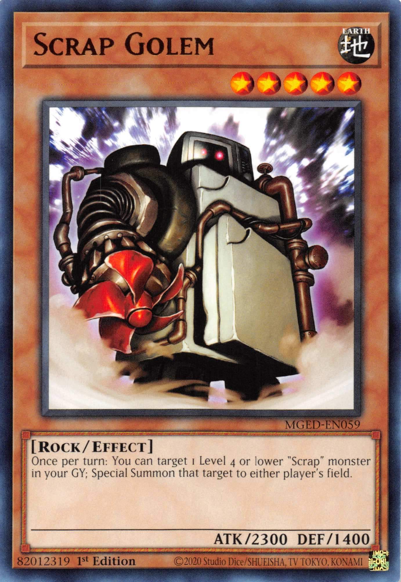 Scrap Golem [MGED-EN059] Rare | Deep Dive Games St. Marys