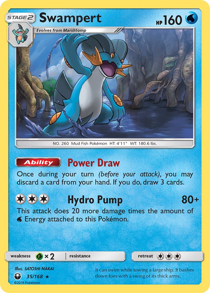 Swampert (35/168) (Theme Deck Exclusive) [Sun & Moon: Celestial Storm] | Deep Dive Games St. Marys