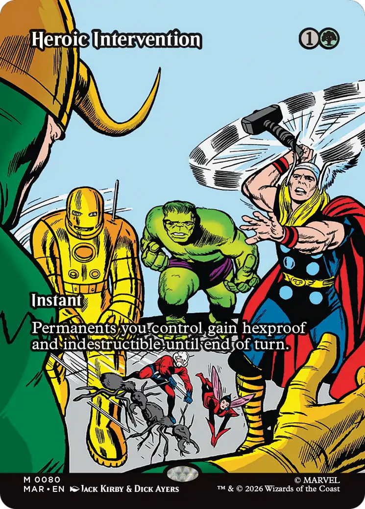 Heroic Intervention (0080) (Borderless) [Marvel Universe: Eternal-Legal] | Deep Dive Games St. Marys
