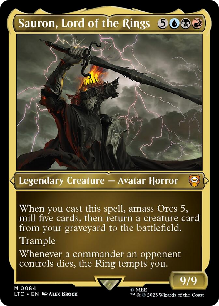Sauron, Lord of the Rings (Display Commander) [The Lord of the Rings: Tales of Middle-Earth Commander] | Deep Dive Games St. Marys