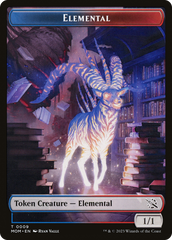 Elemental (09) // Dinosaur Double-Sided Token [March of the Machine Tokens] | Deep Dive Games St. Marys
