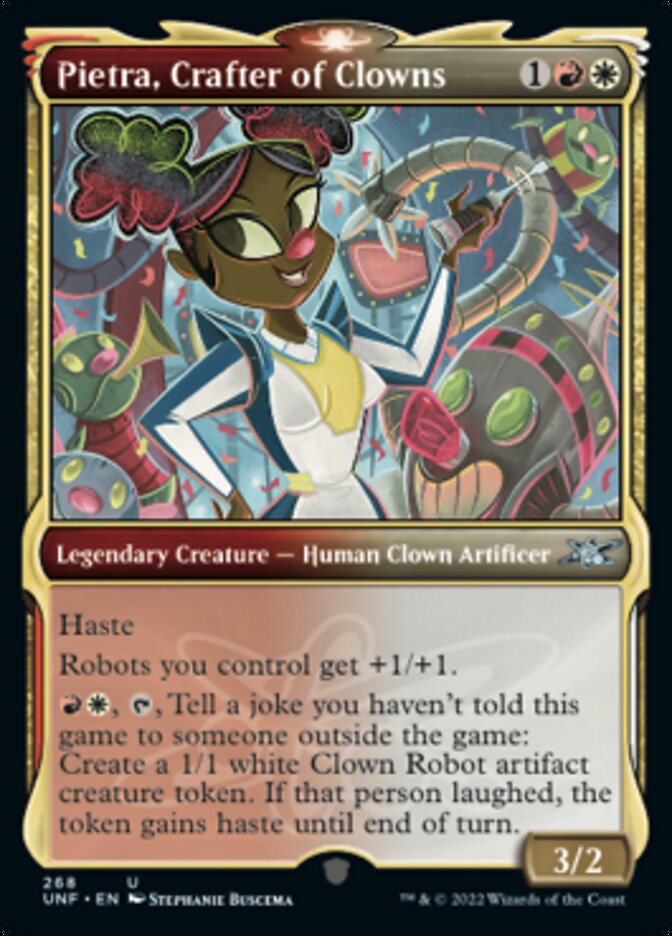 Pietra, Crafter of Clowns (Showcase) [Unfinity] | Deep Dive Games St. Marys