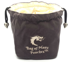 Old School Dice: Bag of Many Pouches Dice Bag - Purple | Deep Dive Games St. Marys